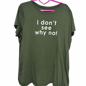 Torrid Graphic Tee “I Don’t See Why Not” – Size 2X
